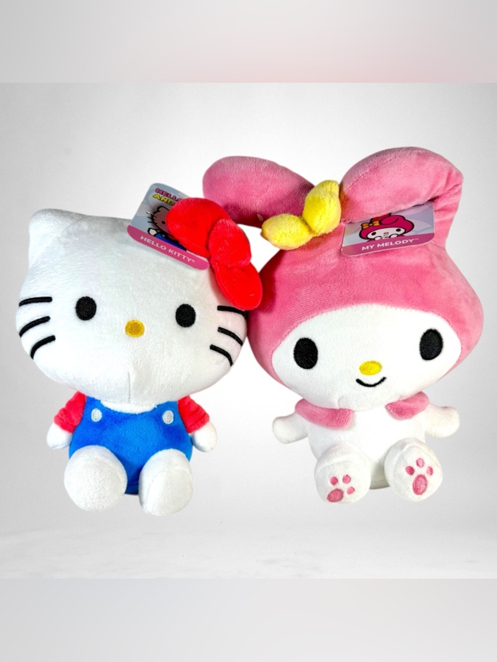 Hello Kitty & My Melody Sanrio Plush 2025 Lot of 2